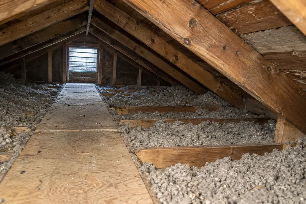 Rodent Shield technician inspecting an attic in Spring Hill FL